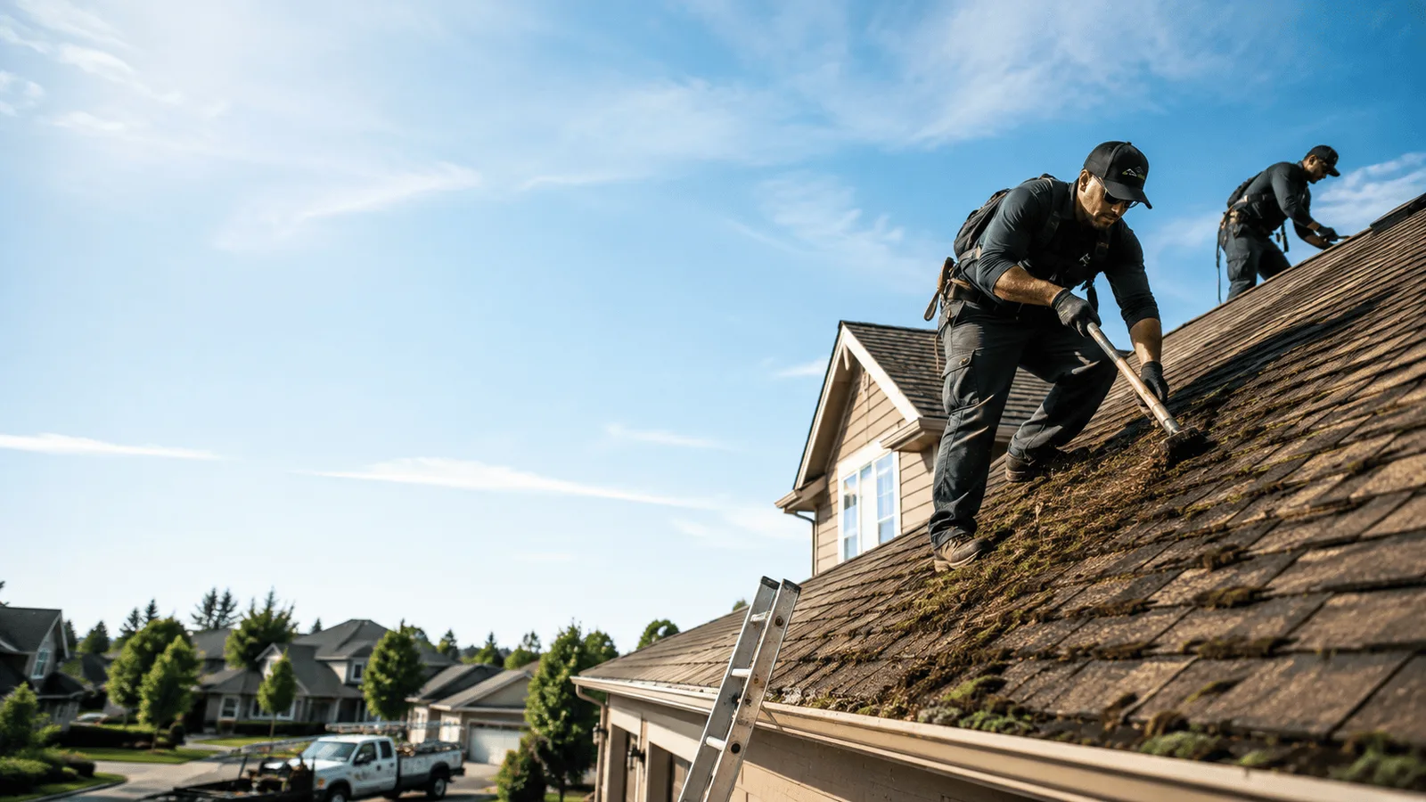 Roof Moss Removal in Marshall, IN near me